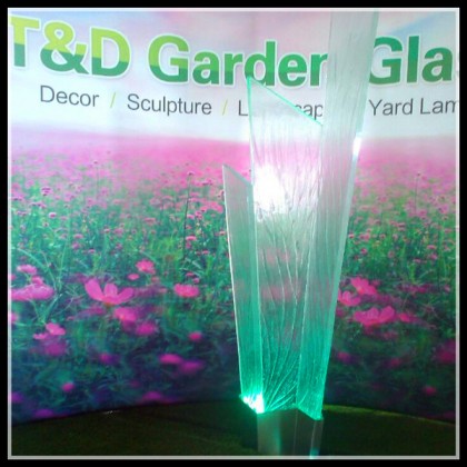 glass outdoor garden light